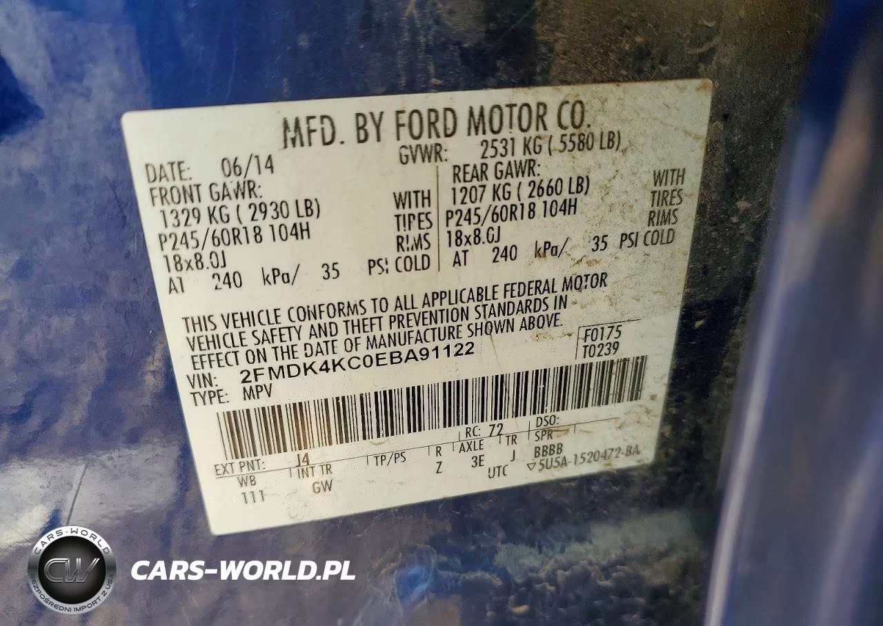 2014 Ford Edge Limited VIN:2FMDK4KC0EBA91122 - 12