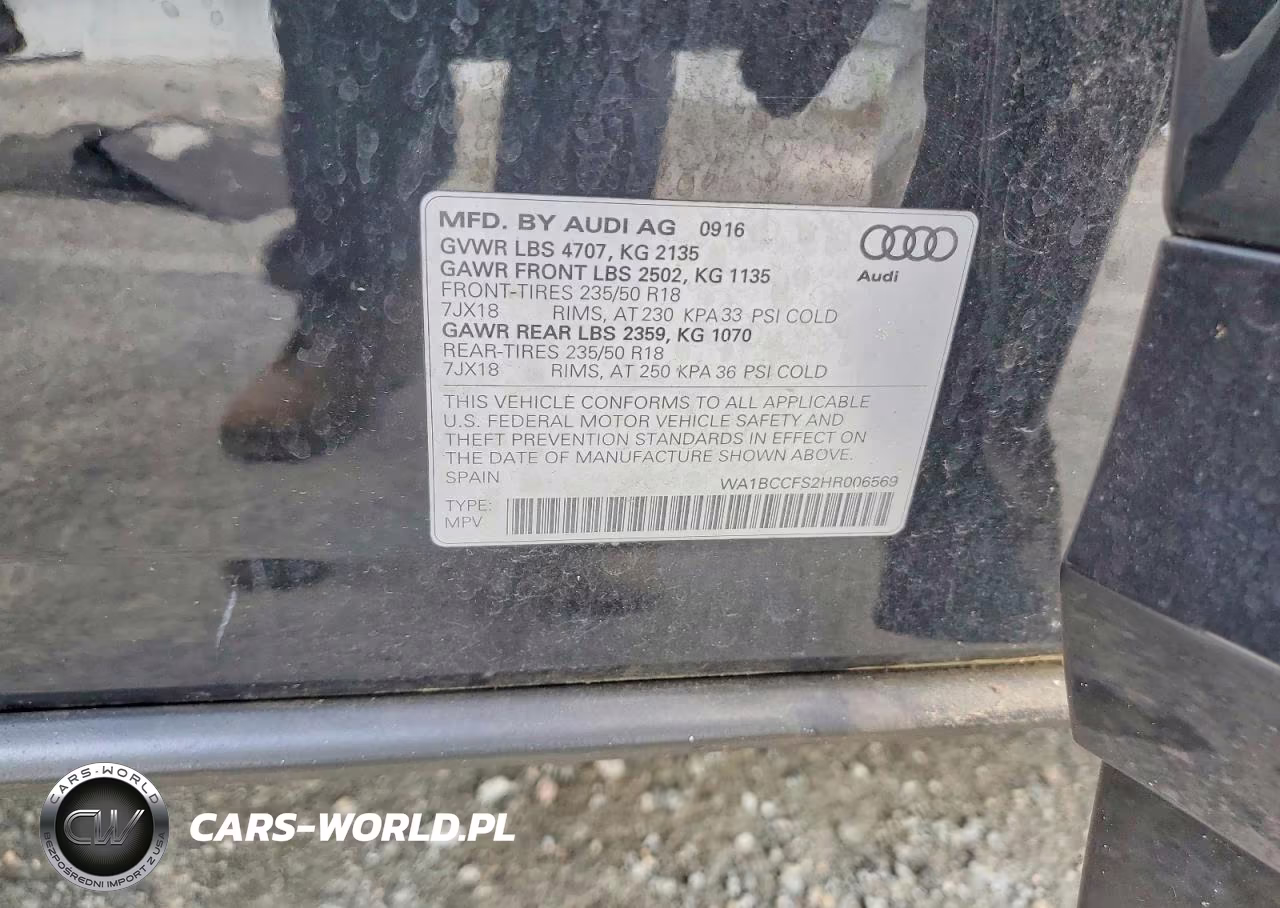 2017 Audi Q3 Premium VIN:WA1BCCFS2HR006569 - 14
