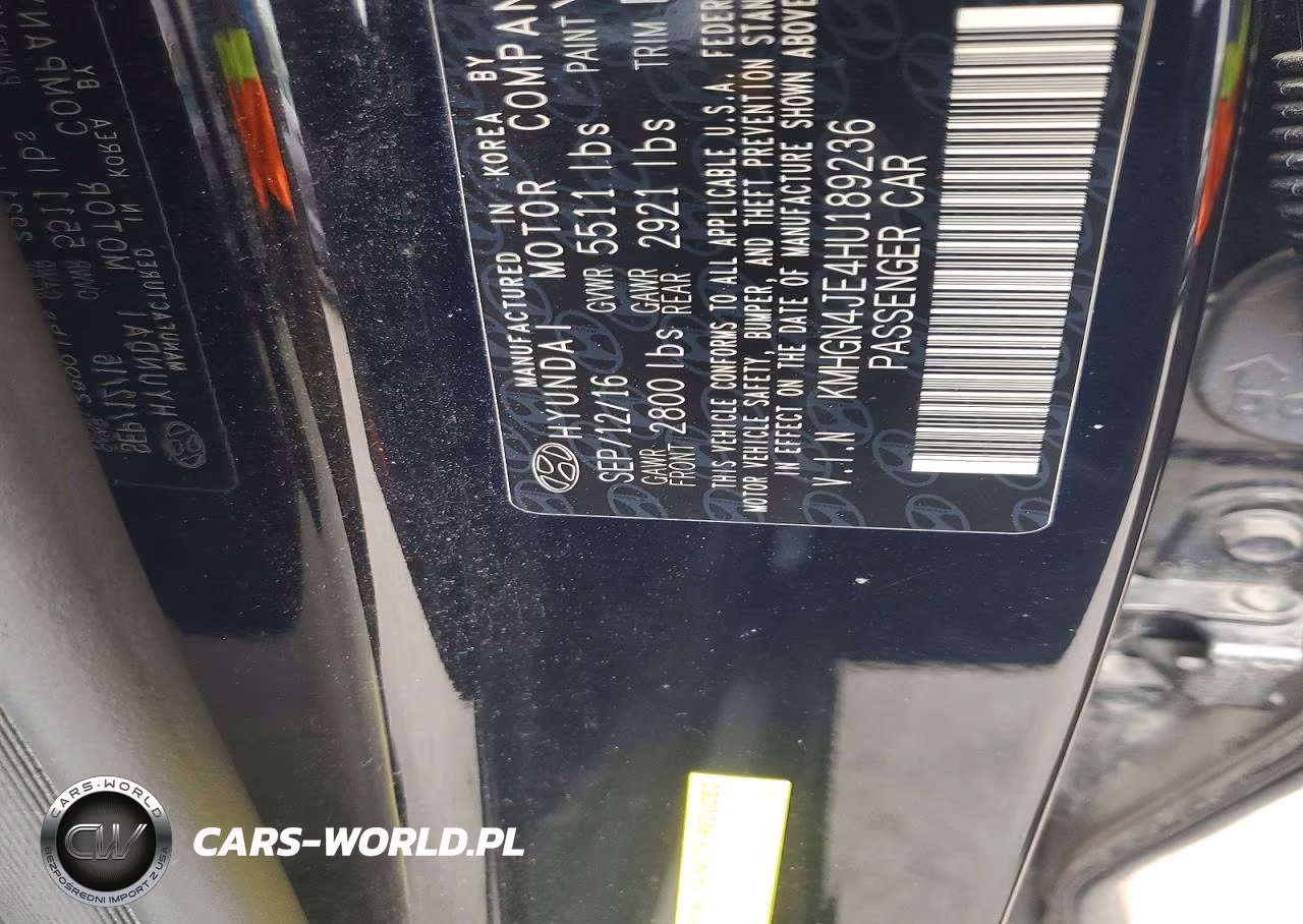 2017 Genesis G80 3.8 VIN:KMHGN4JE4HU189236 - 12