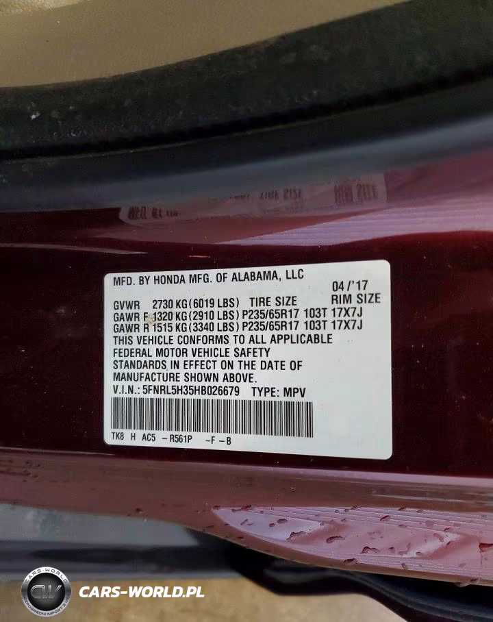 2017 Honda Odyssey Se VIN:5FNRL5H35HB026679 - 13