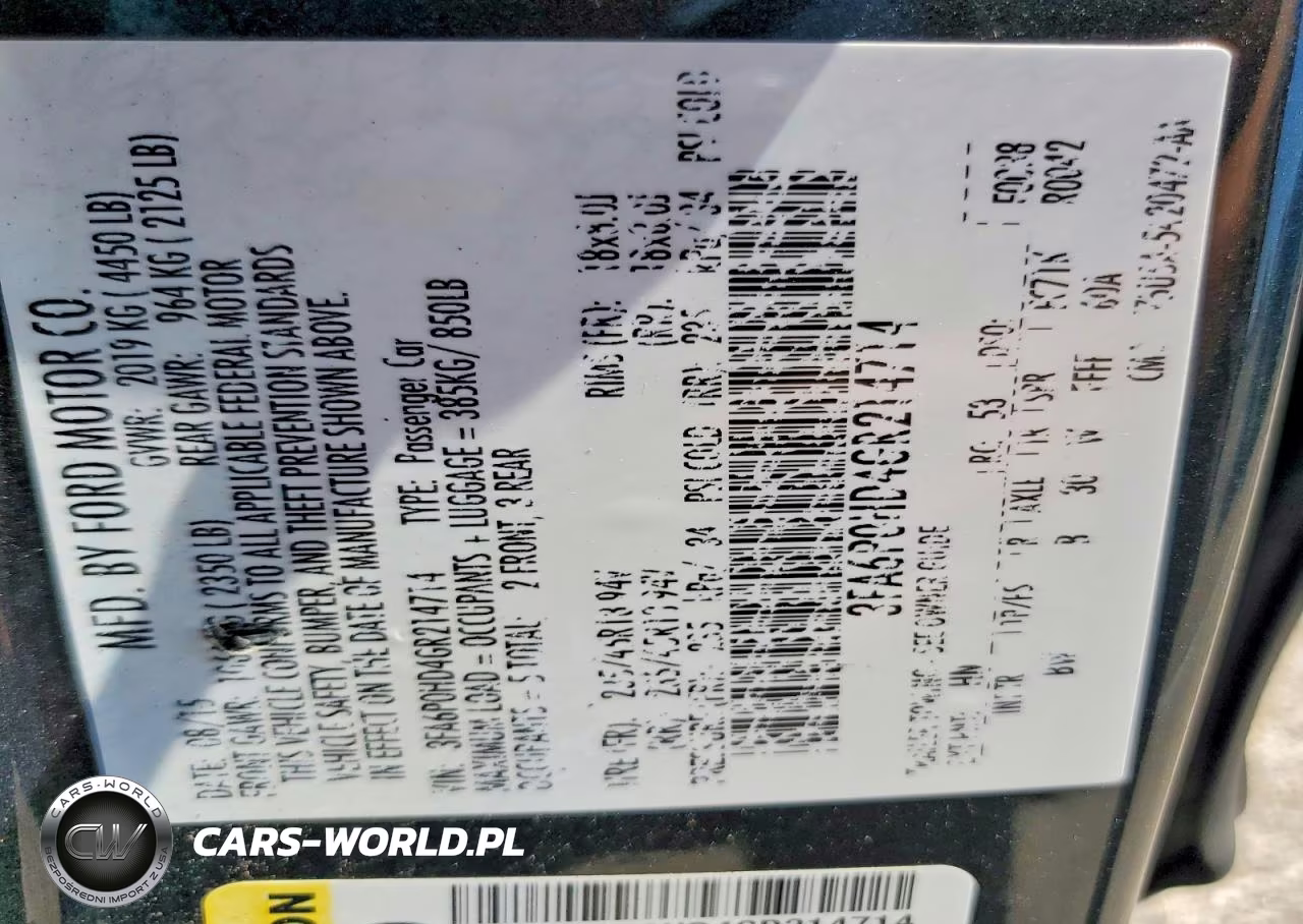 2016 Ford Fusion Se VIN:3FA6P0HD4GR214714 - 12