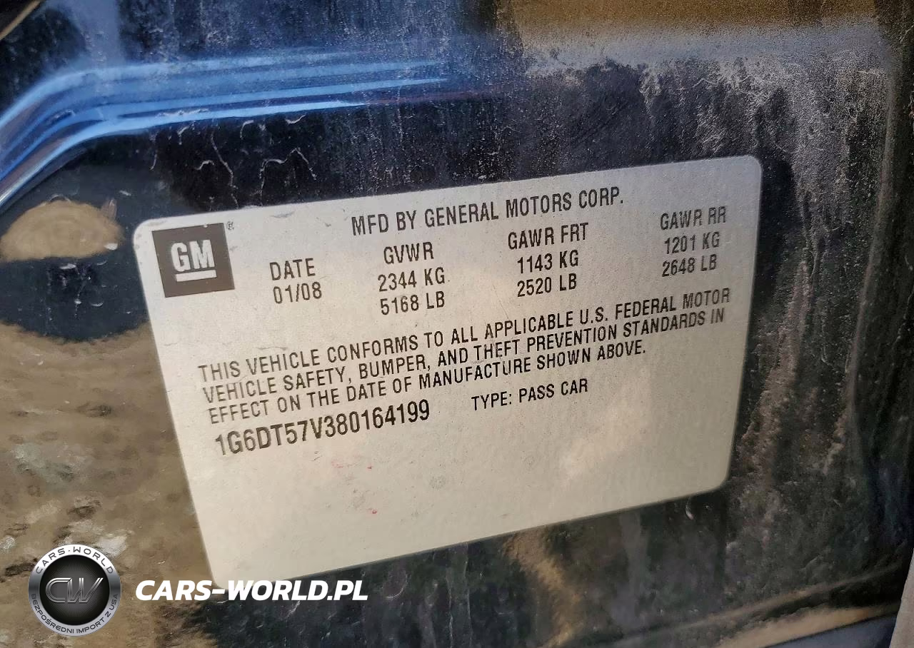2008 Cadillac Cts Hi Feature V6 VIN:1G6DT57V380164199 - 12
