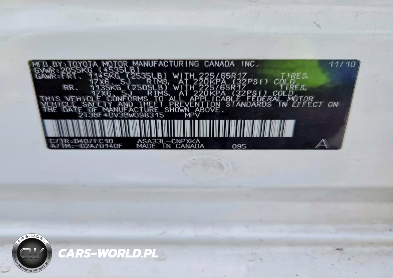 2011 Toyota Rav4 Base VIN:2T3BF4DV3BW098315 - 13