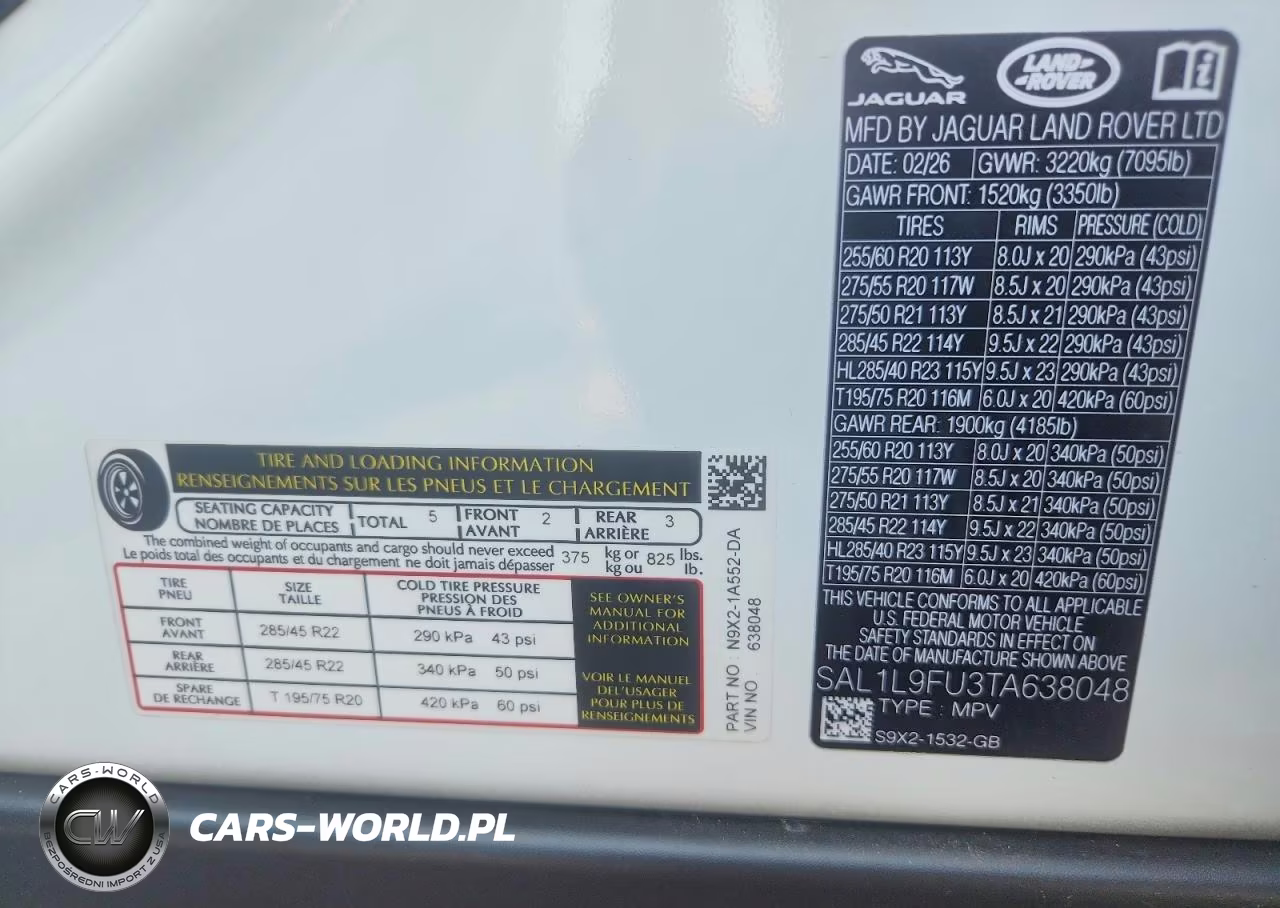2026 Land Rover Range Rover Sport Dynamic Se VIN:SAL1L9FU3TA638048 - 13
