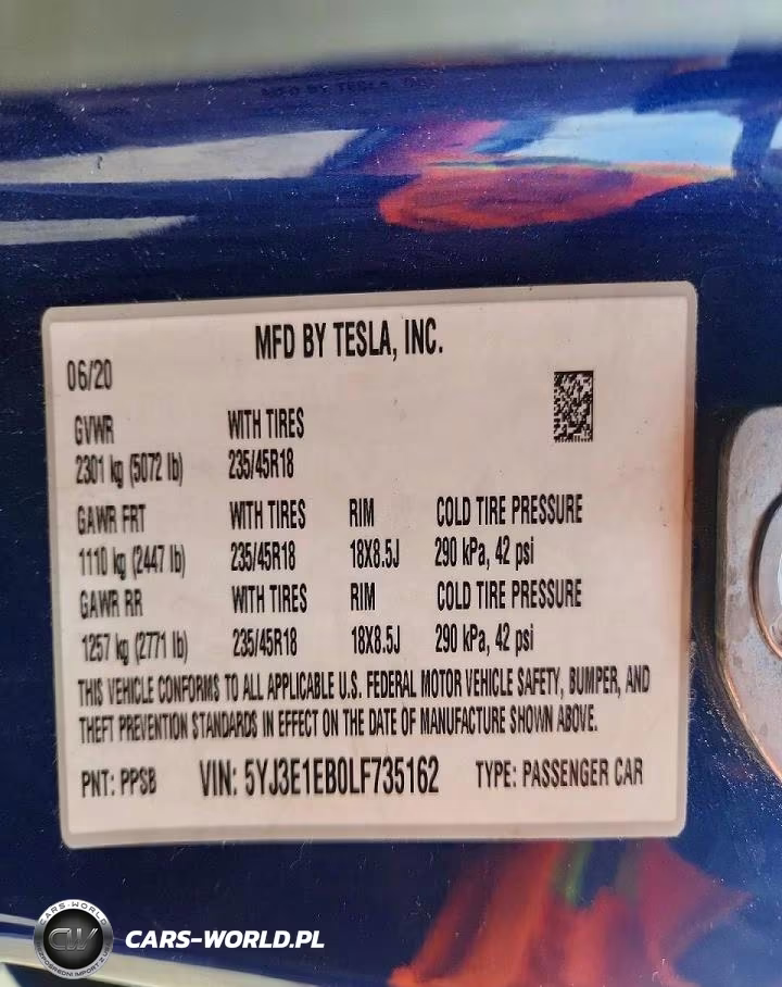 2020 Tesla Model 3 VIN:5YJ3E1EB0LF735162 - 13