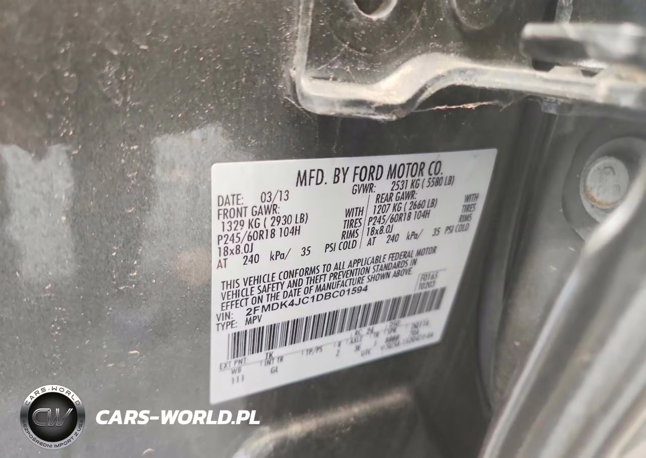 2013 Ford Edge Sel VIN:2FMDK4JC1DBC01594 - 13