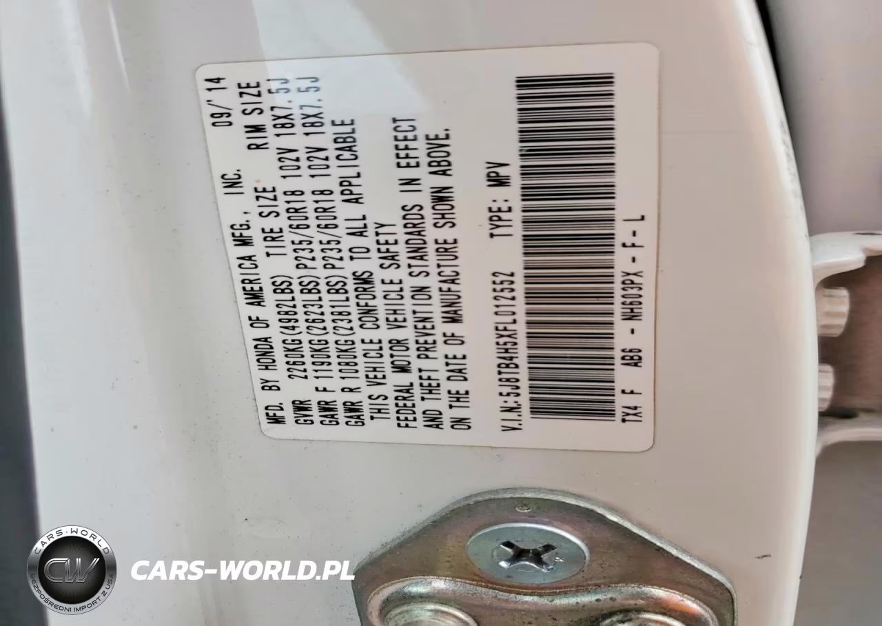 2015 Acura Rdx Technology VIN:5J8TB4H5XFL012552 - 14