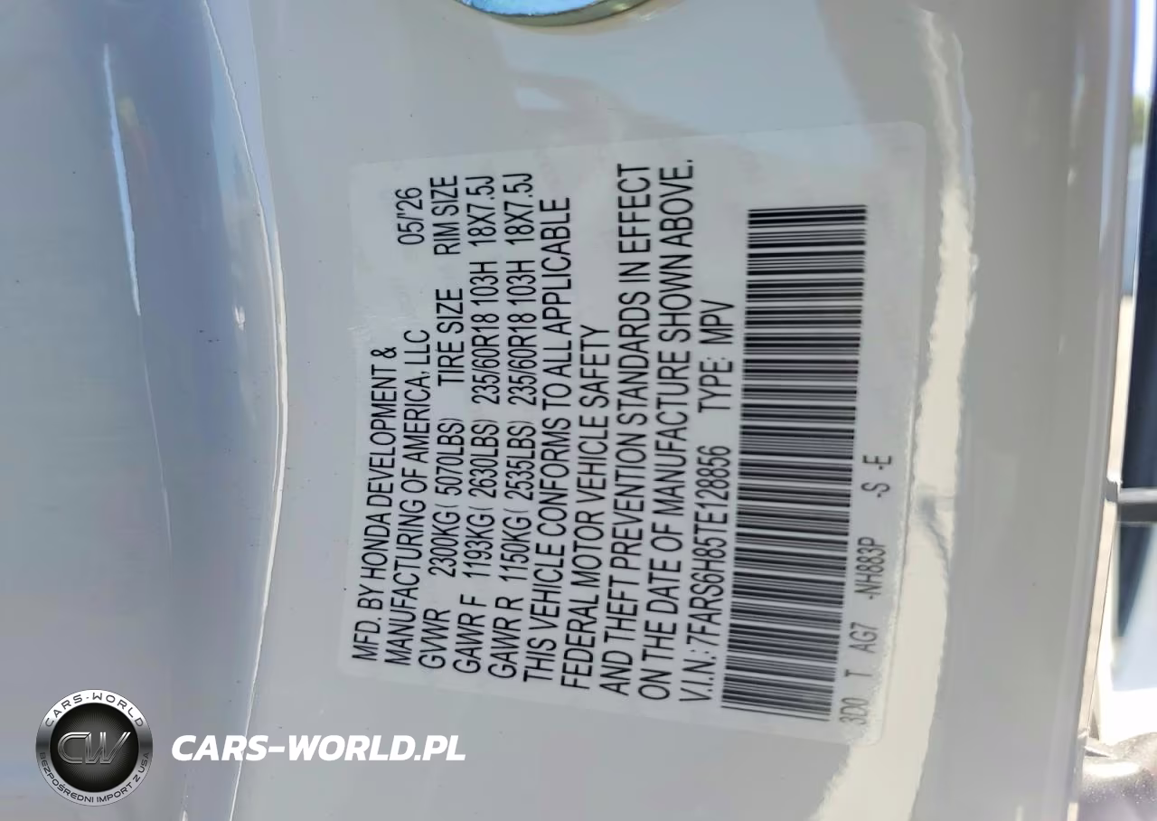 2026 Honda Cr-V Sport-L VIN:7FARS6H85TE128856 - 13