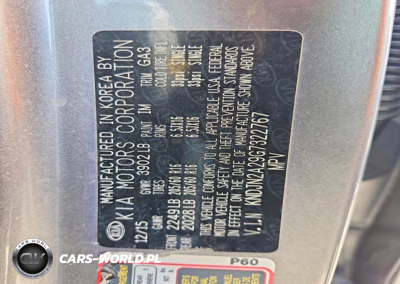 2016 Kia Soul VIN:KNDJN2A29G7322767 - 12