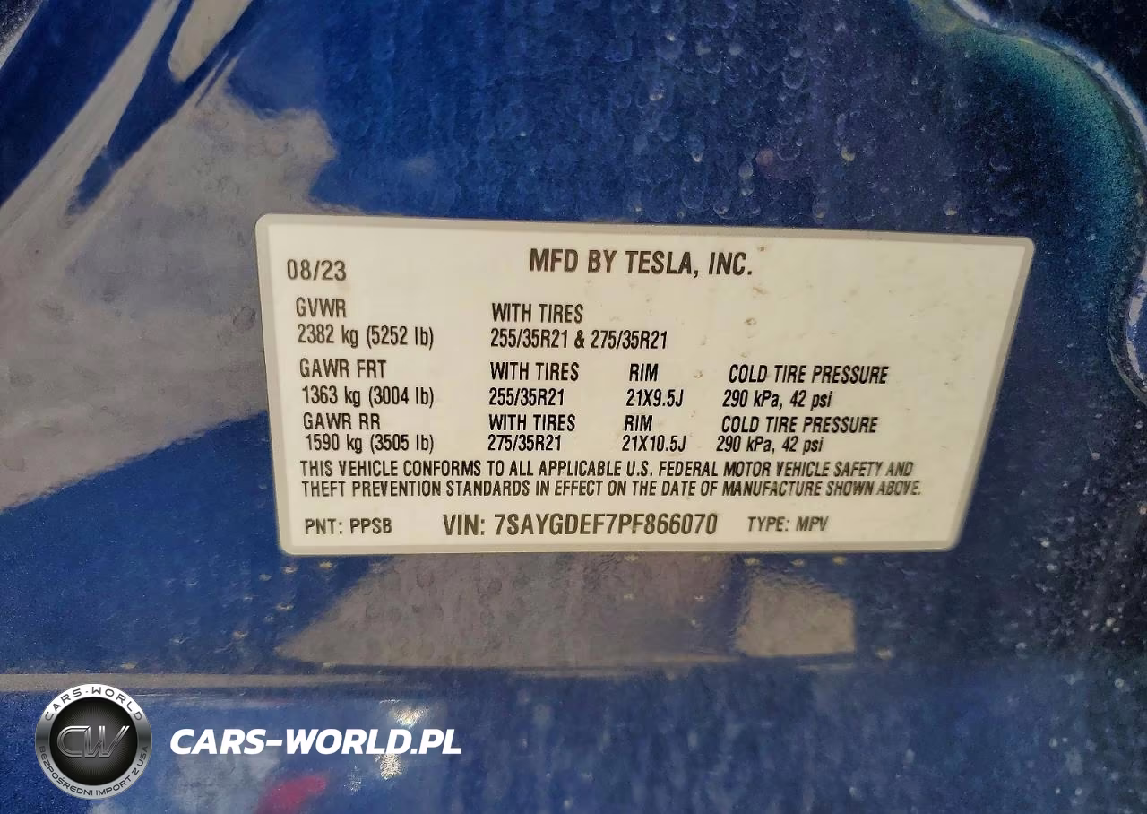 2023 Tesla Model Y VIN:7SAYGDEF7PF866070 - 14