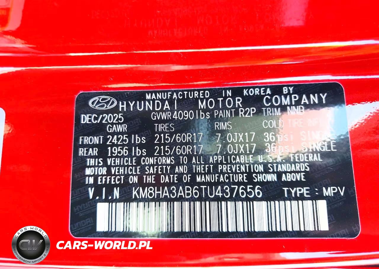 2026 Hyundai Kona Se VIN:KM8HA3AB6TU437656 - 14