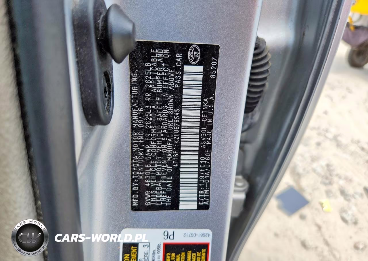 2017 Toyota Camry Le VIN:4T1BF1FK2HU678545 - 12