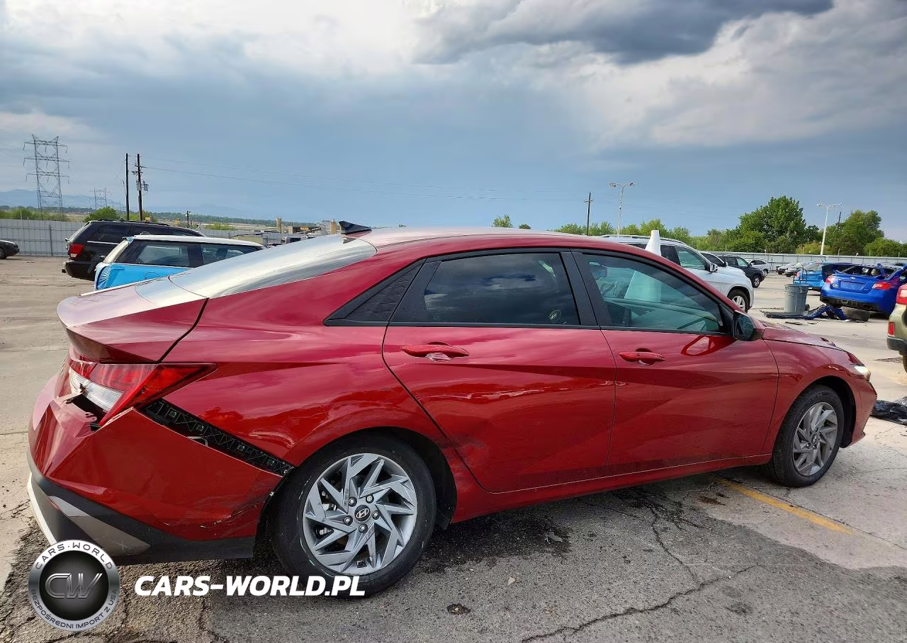 2025 Hyundai Elantra Hybrid Blue VIN:KMHLM4DJ9SU129714 - 3