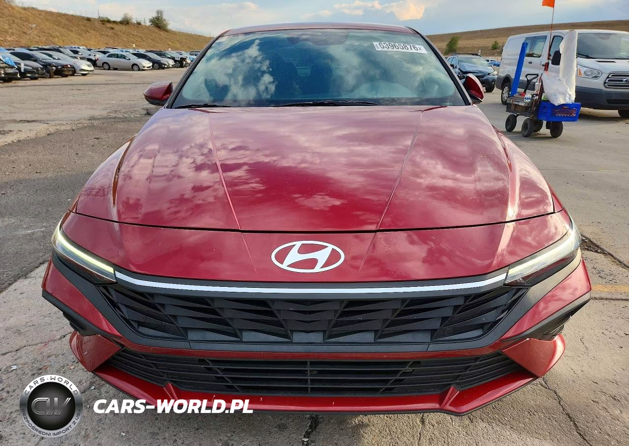 2025 Hyundai Elantra Hybrid Blue VIN:KMHLM4DJ9SU129714 - 5
