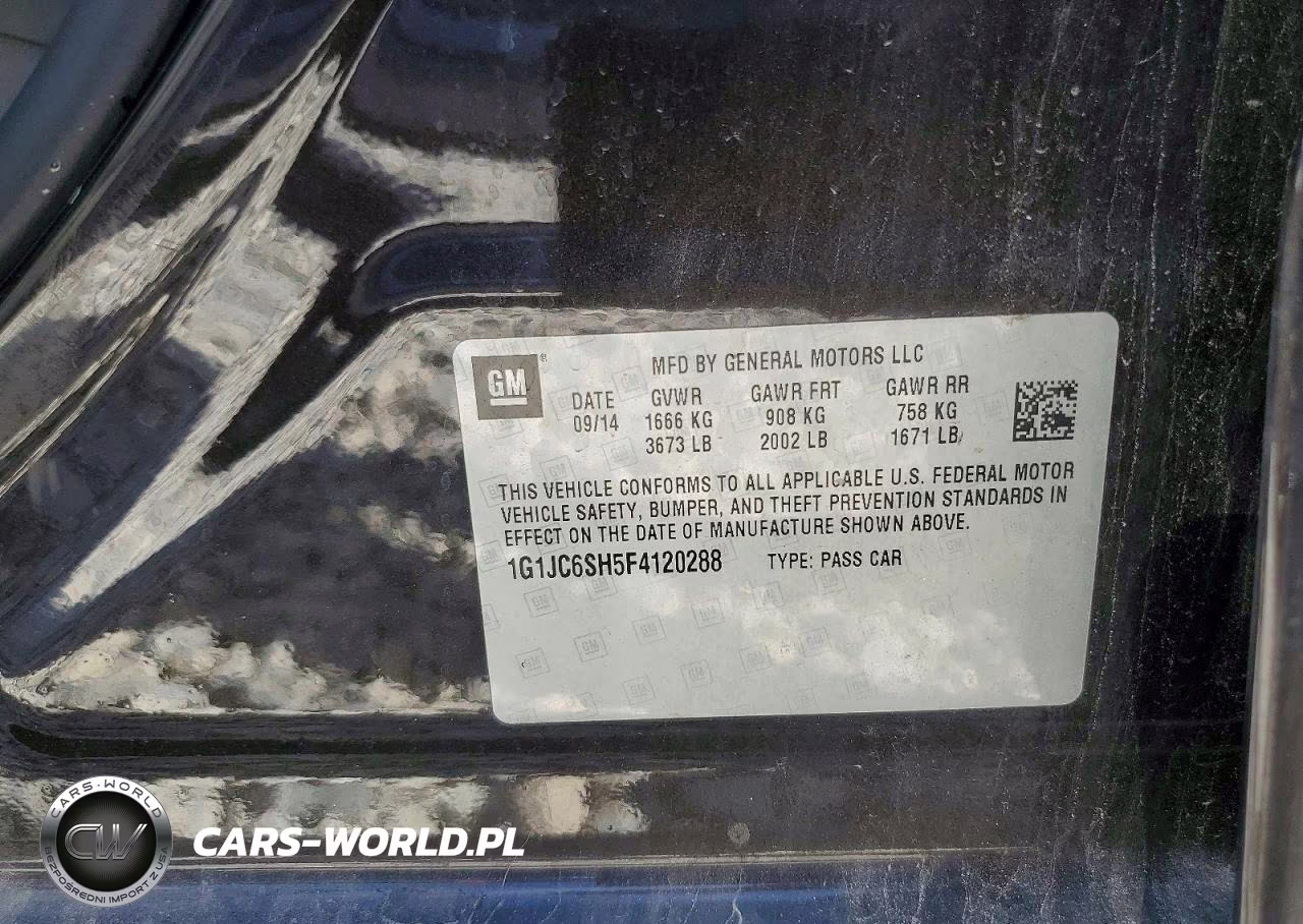 2015 Chevrolet Sonic Lt VIN:1G1JC6SH5F4120288 - 13