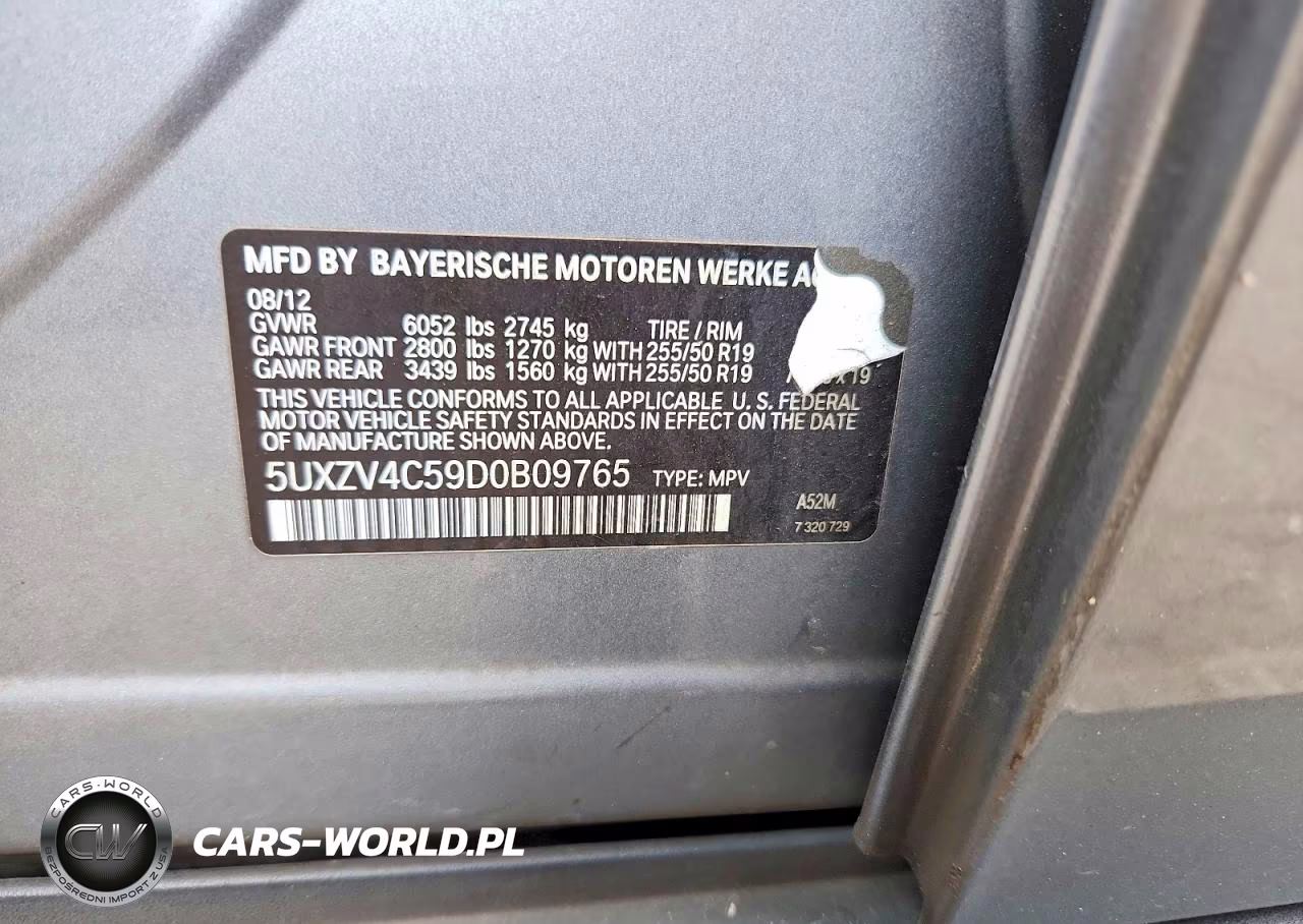 2013 BMW X5 xDrive35I VIN:5UXZV4C59D0B09765 - 12