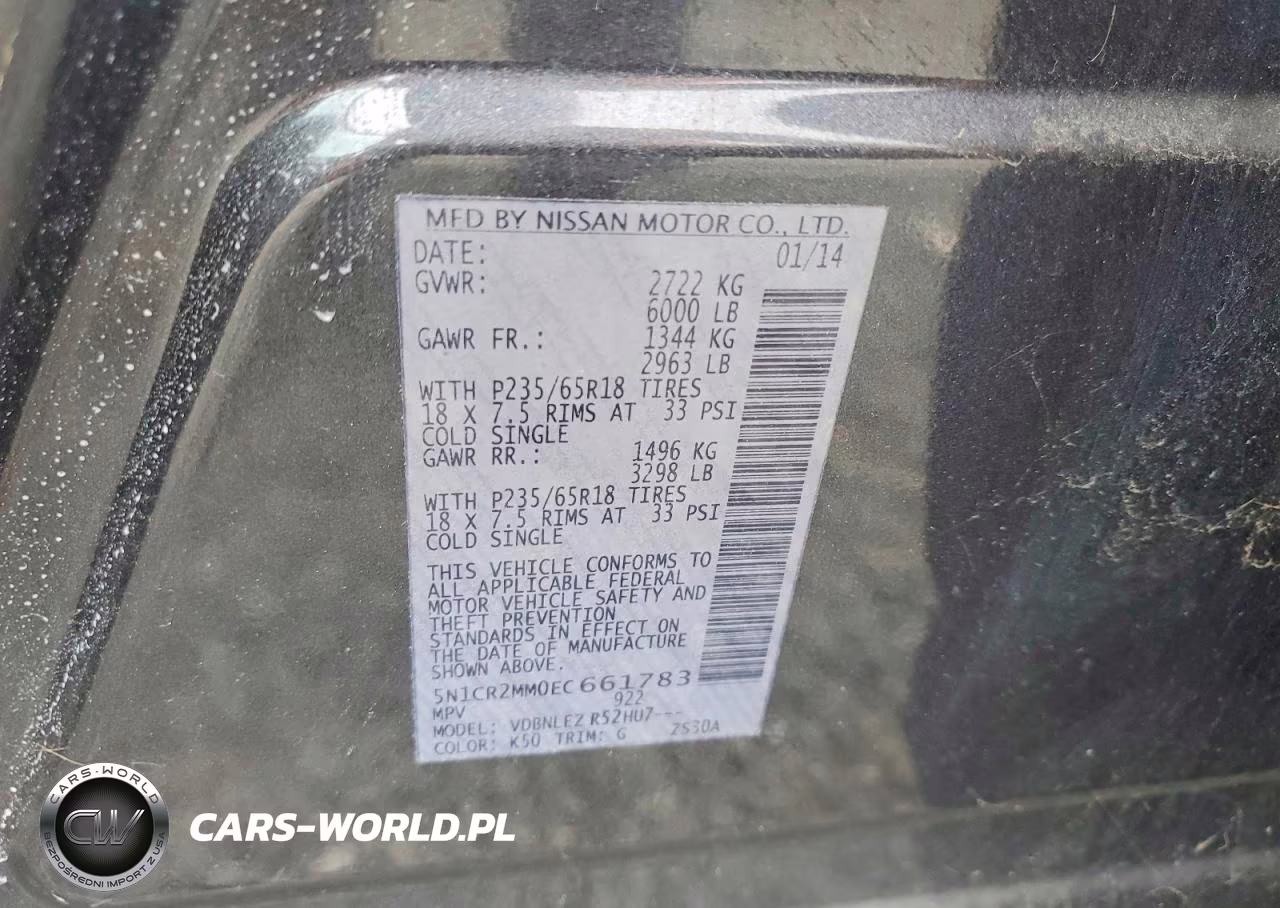 2014 Nissan Pathfinder Hybrid Sv VIN:5N1CR2MM0EC661783 - 13