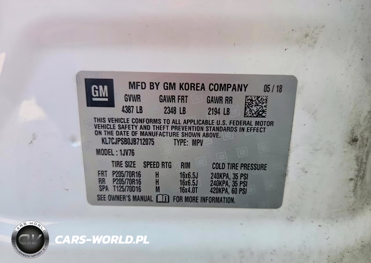 2018 Chevrolet Trax 1Lt VIN:KL7CJPSB0JB712075 - 13