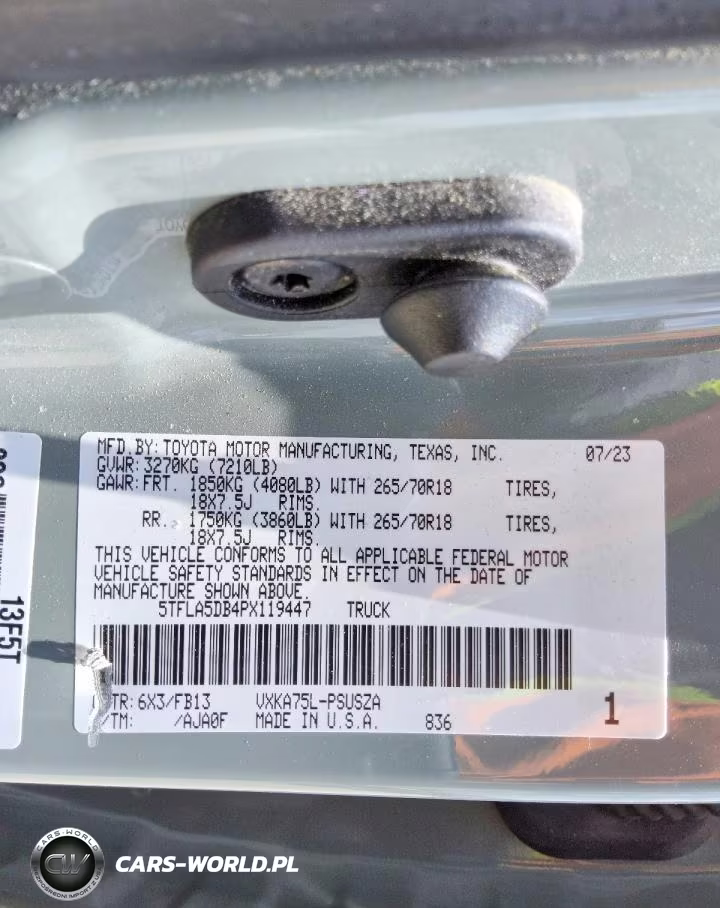 2023 Toyota Tundra Sr5 VIN:5TFLA5DB4PX119447 - 12