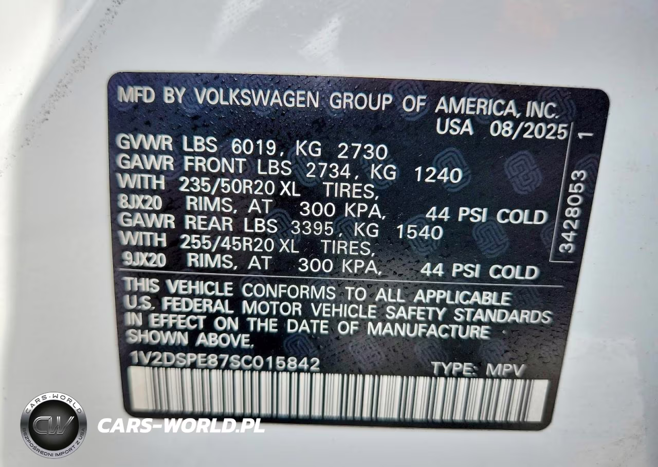 2025 Volkswagen Id.4 Pro VIN:1V2DSPE87SC015842 - 14