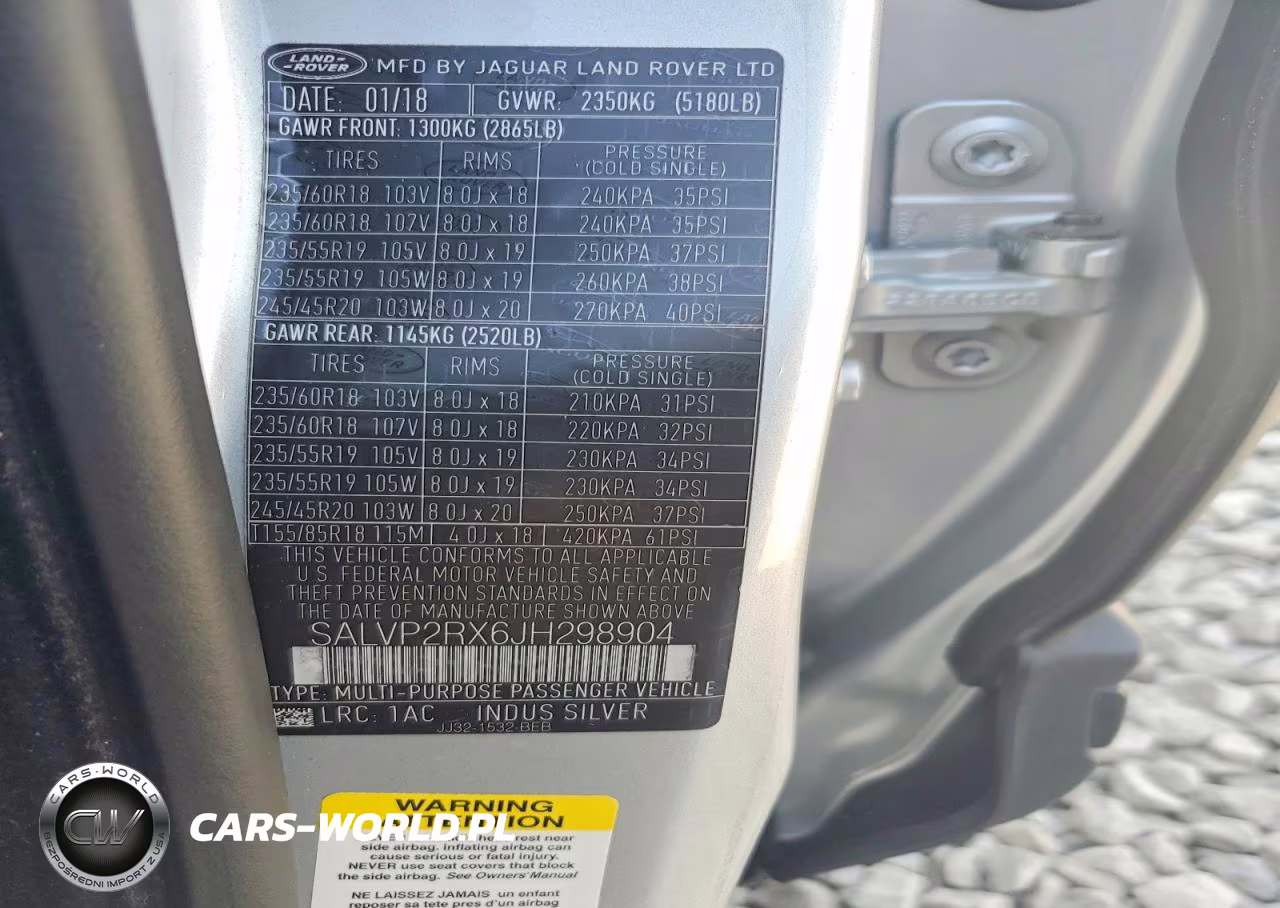 2018 Land Rover Range Rover Evoque Se VIN:SALVP2RX6JH298904 - 13