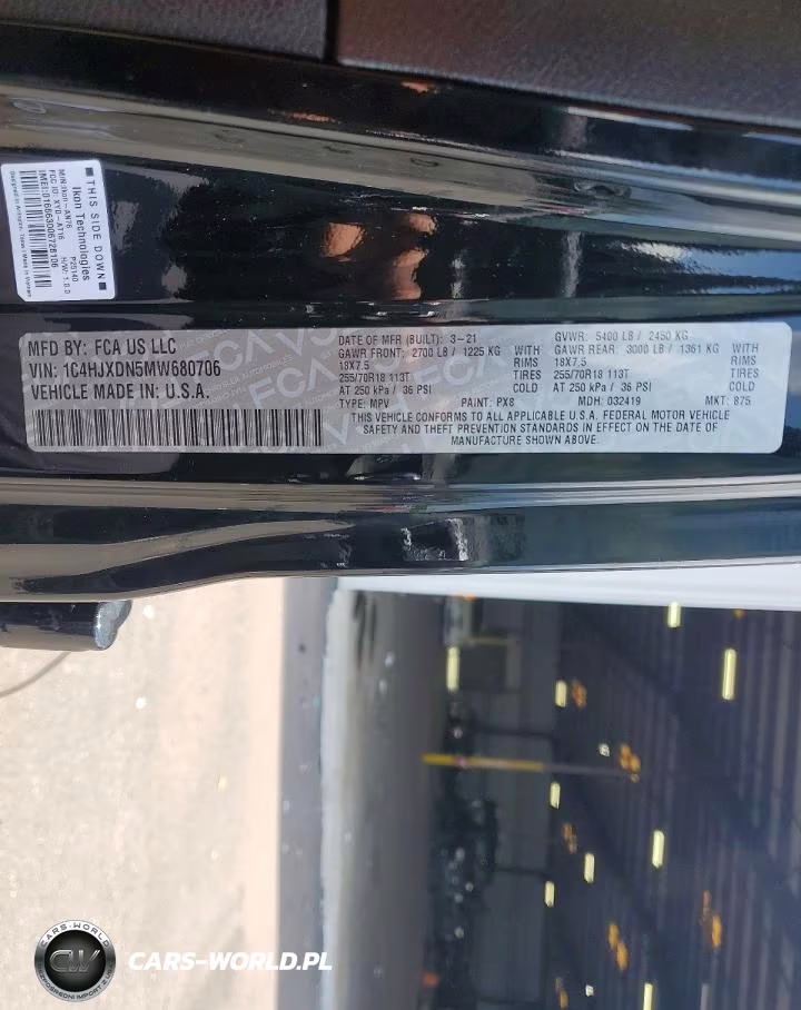 2021 Jeep Wrangler Unlimited Sport VIN:1C4HJXDN5MW680706 - 12