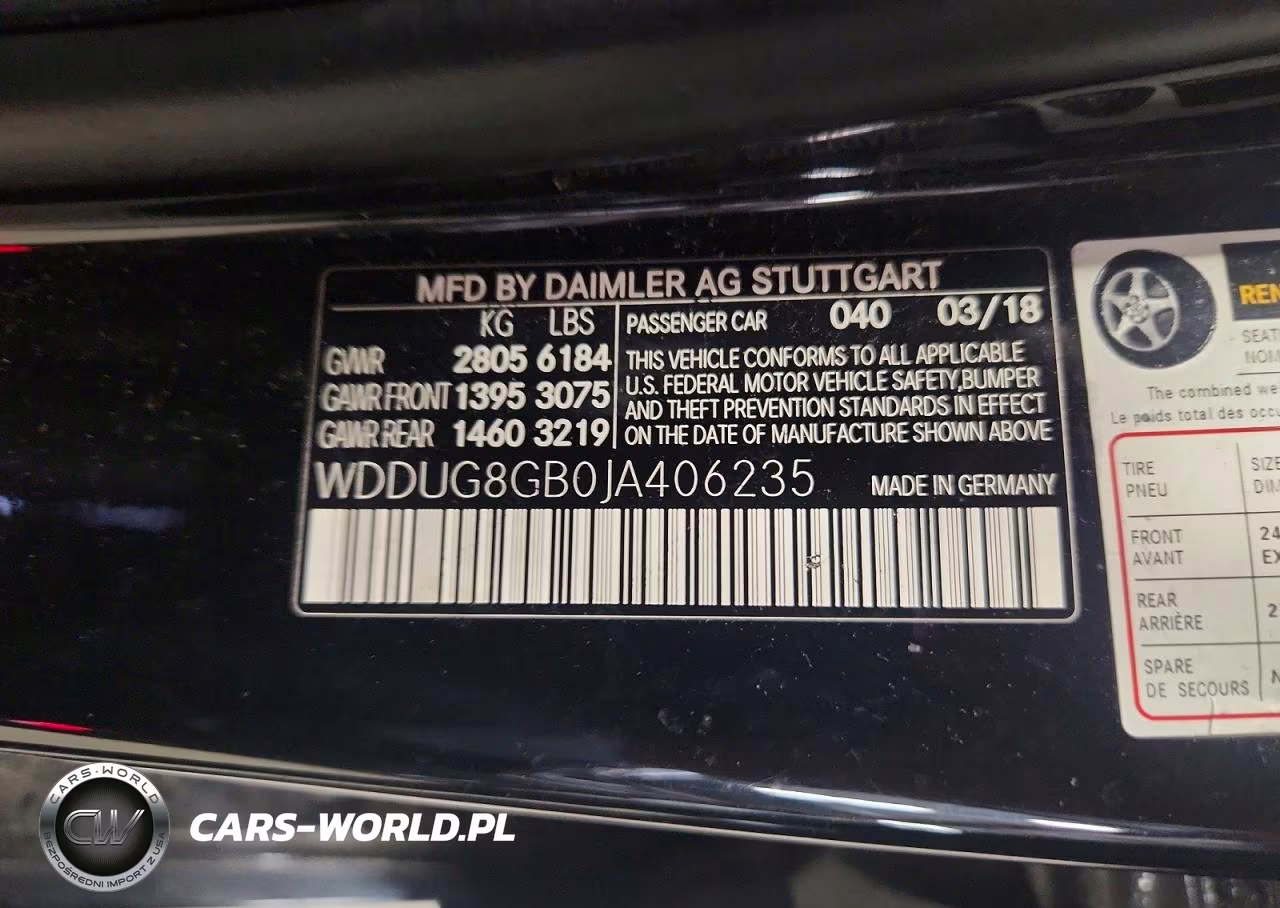 2018 Mercedes-Benz S 560 4Matic VIN:WDDUG8GB0JA406235 - 12