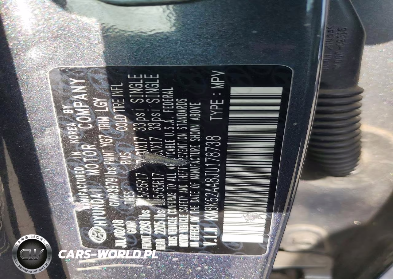 2018 Hyundai Kona Sel VIN:KM8K62AA8JU178738 - 13