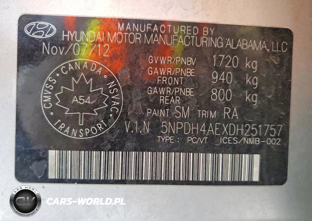 2013 Hyundai Elantra Gls VIN:5NPDH4AEXDH251757 - 12