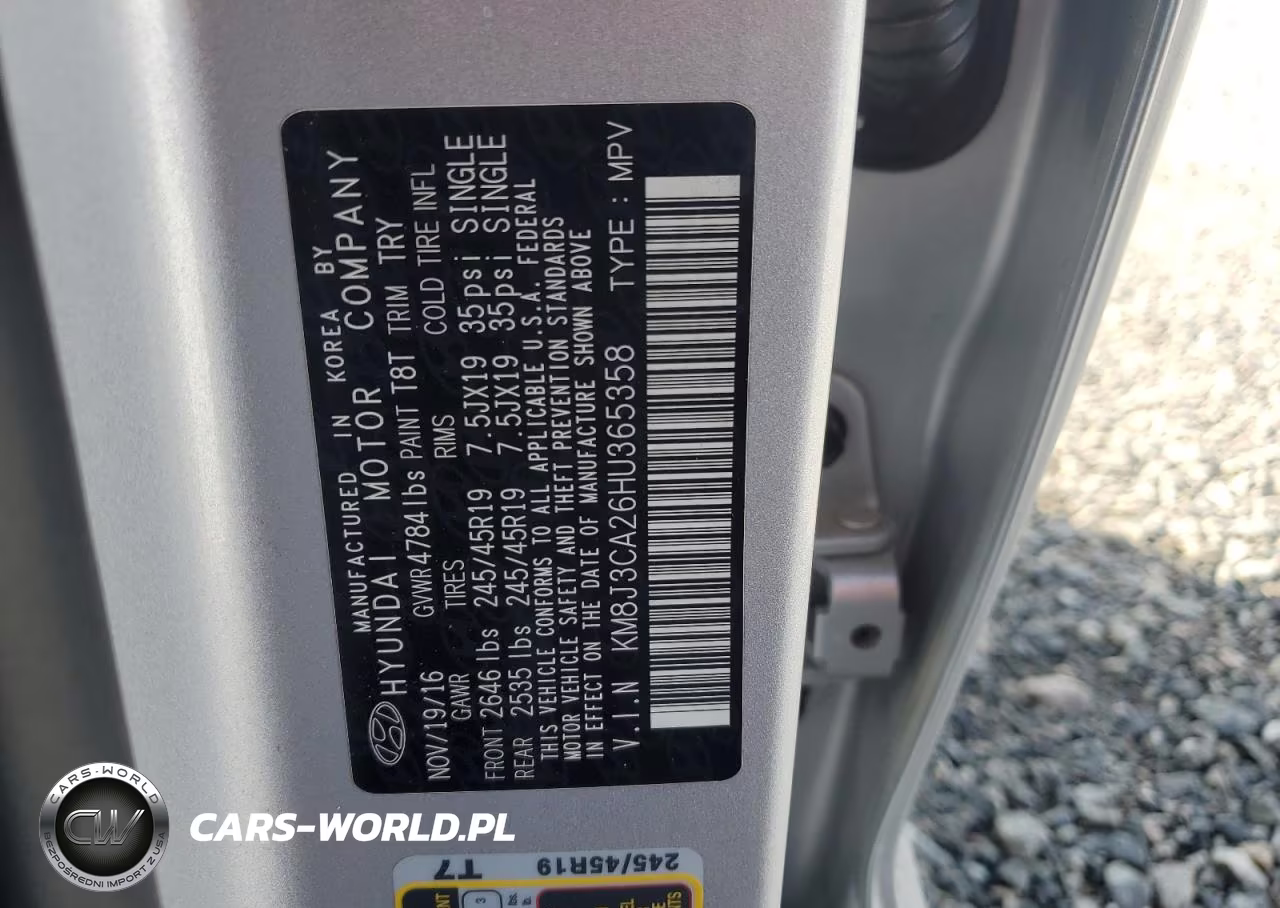 2017 Hyundai Tucson Limited VIN:KM8J3CA26HU365358 - 13
