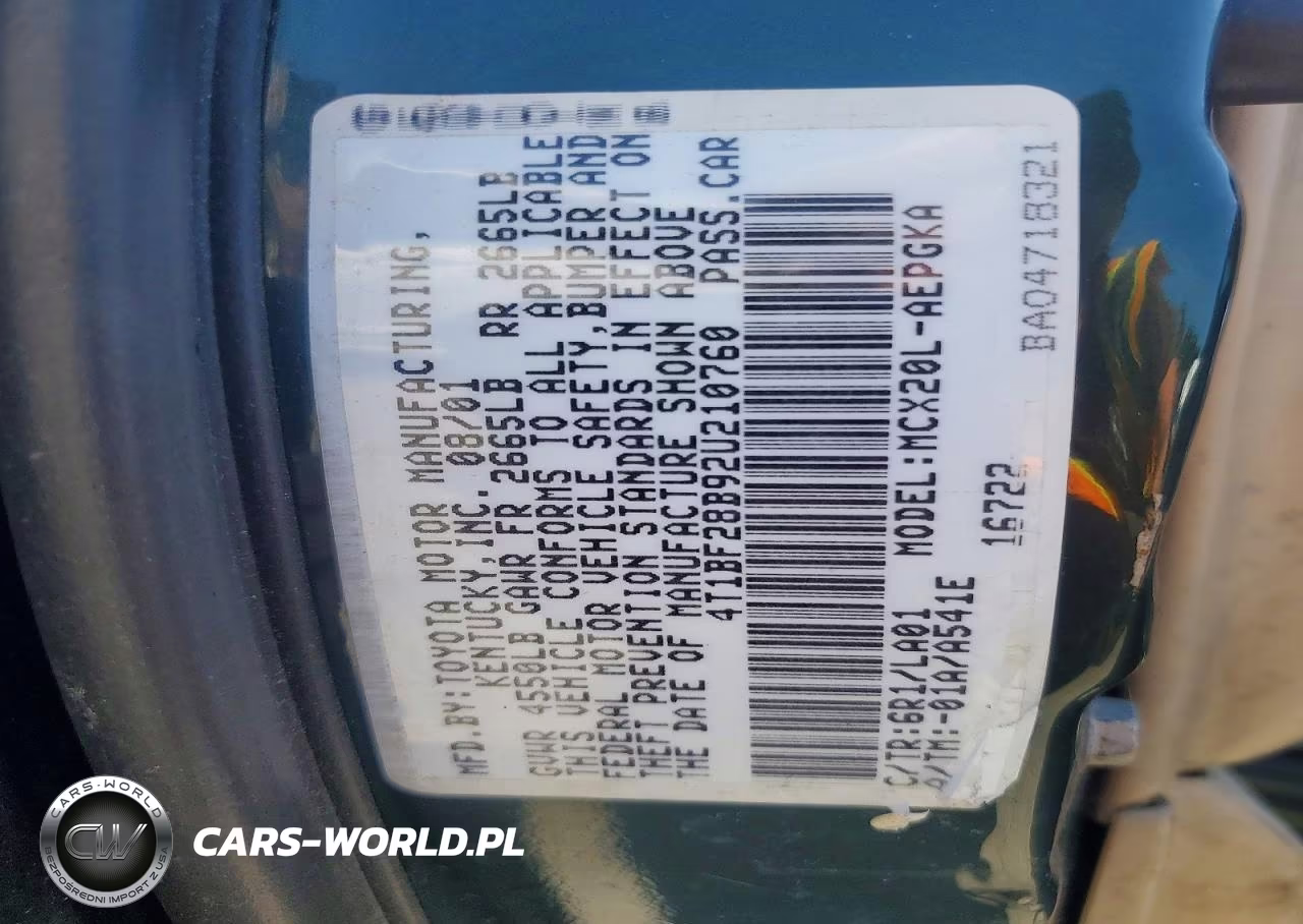 2002 Toyota Avalon Xls VIN:4T1BF28B92U210760 - 26
