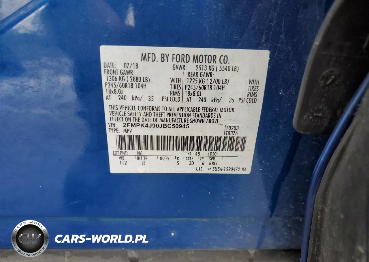 2018 Ford Edge Sel VIN:2FMPK4J90JBC50945 - 14