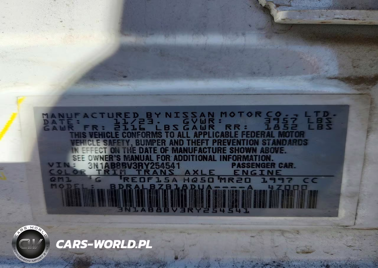 2024 Nissan Sentra S VIN:3N1AB8BV3RY254541 - 12