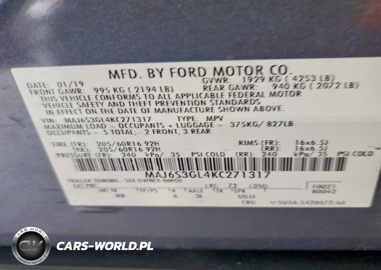 2019 Ford Ecosport Se VIN:MAJ6S3GL4KC271317 - 13