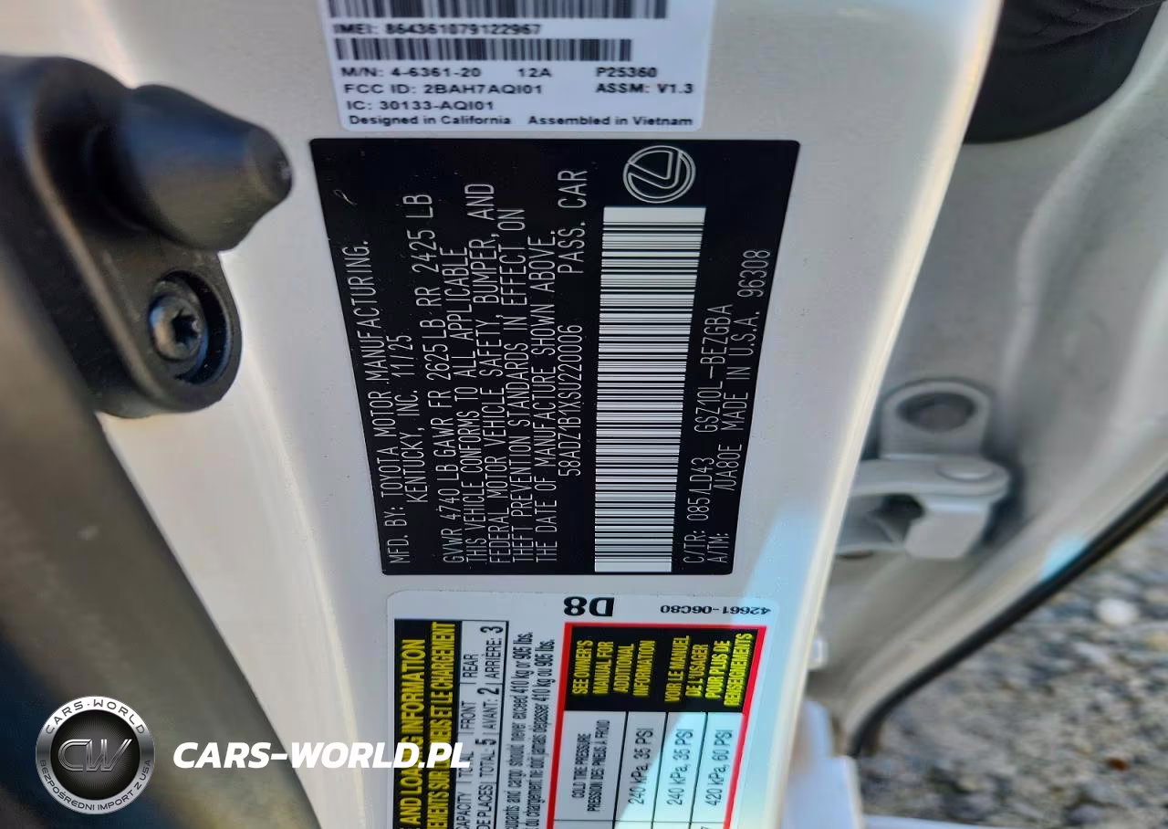 2025 Lexus Es 350 Base VIN:58ADZ1B1XSU220006 - 12