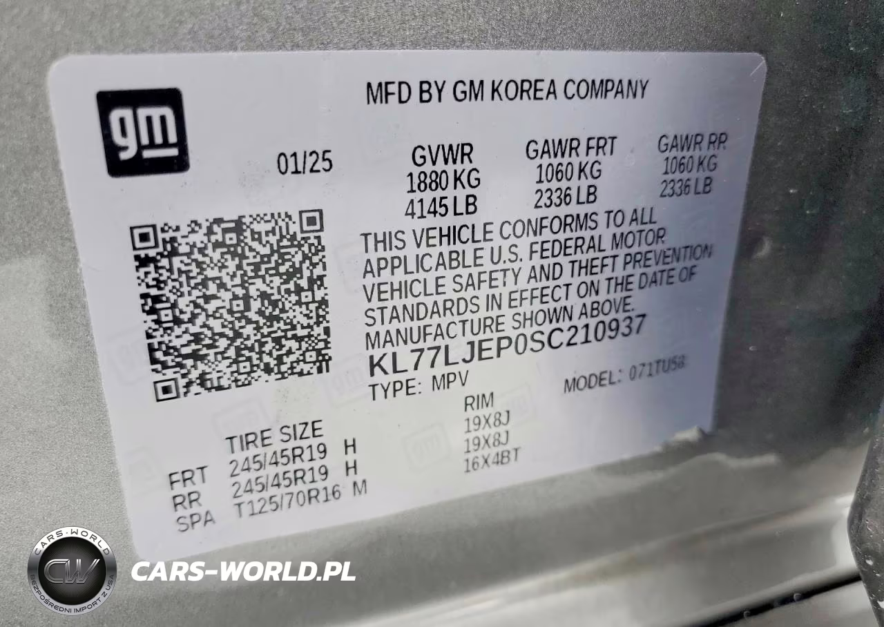 2025 Chevrolet Trax 2Rs VIN:KL77LJEP0SC210937 - 13