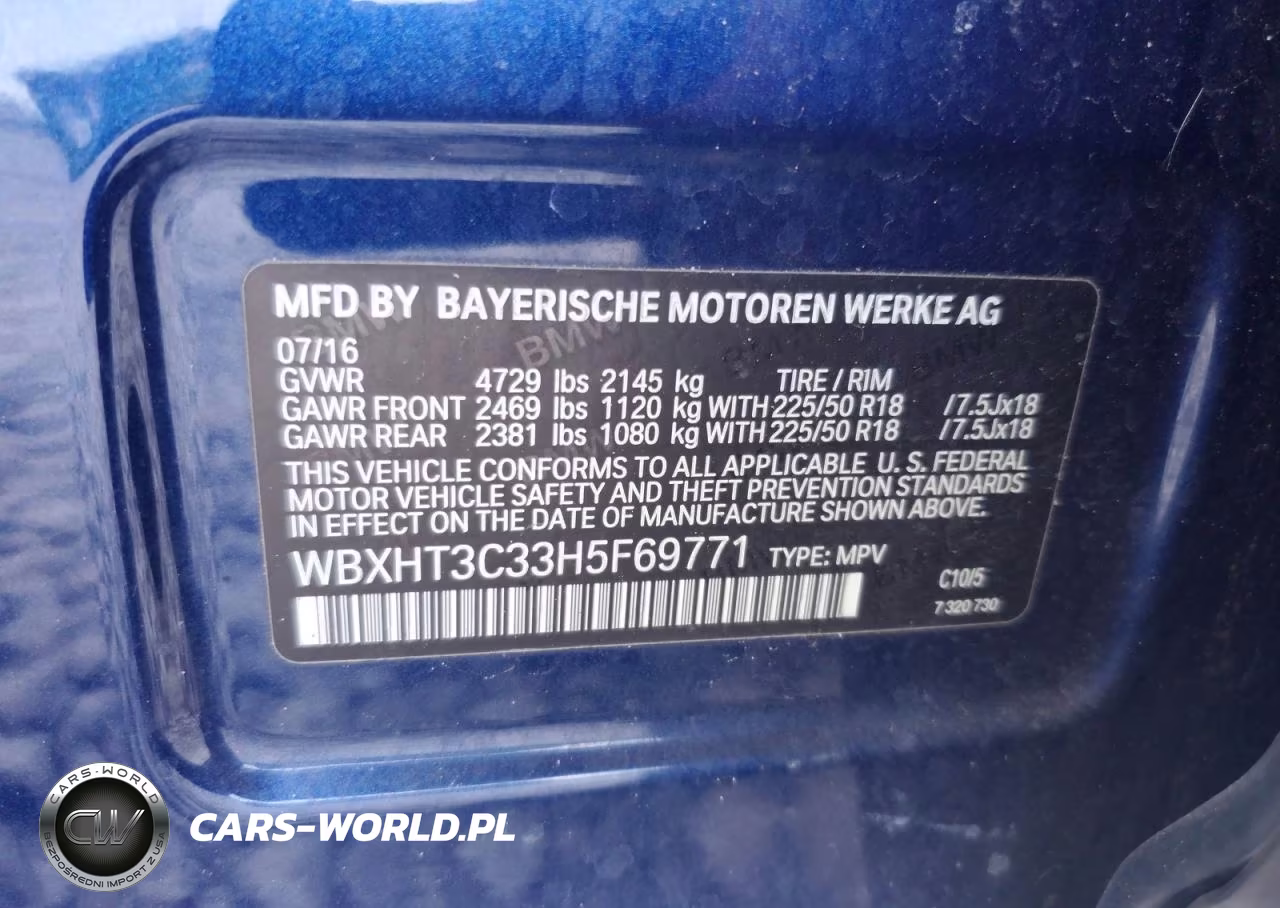 2017 BMW X1 xDrive28I VIN:WBXHT3C33H5F69771 - 13
