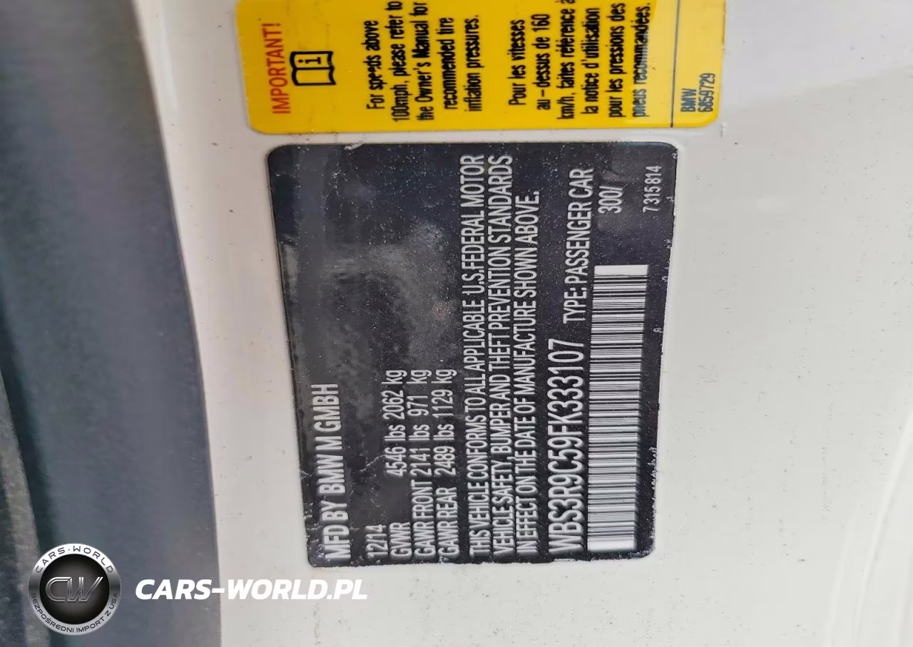 2015 BMW M4 VIN:WBS3R9C59FK333107 - 13