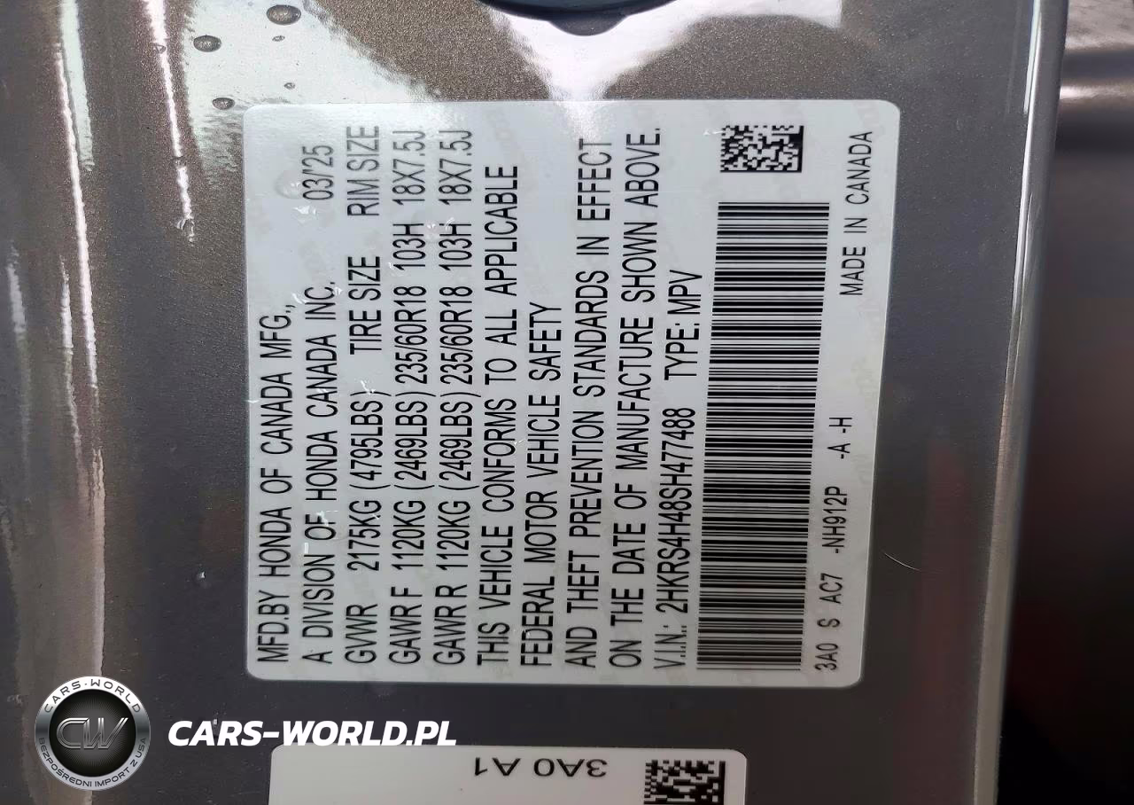 2025 Honda Cr-V Ex VIN:2HKRS4H48SH477488 - 14