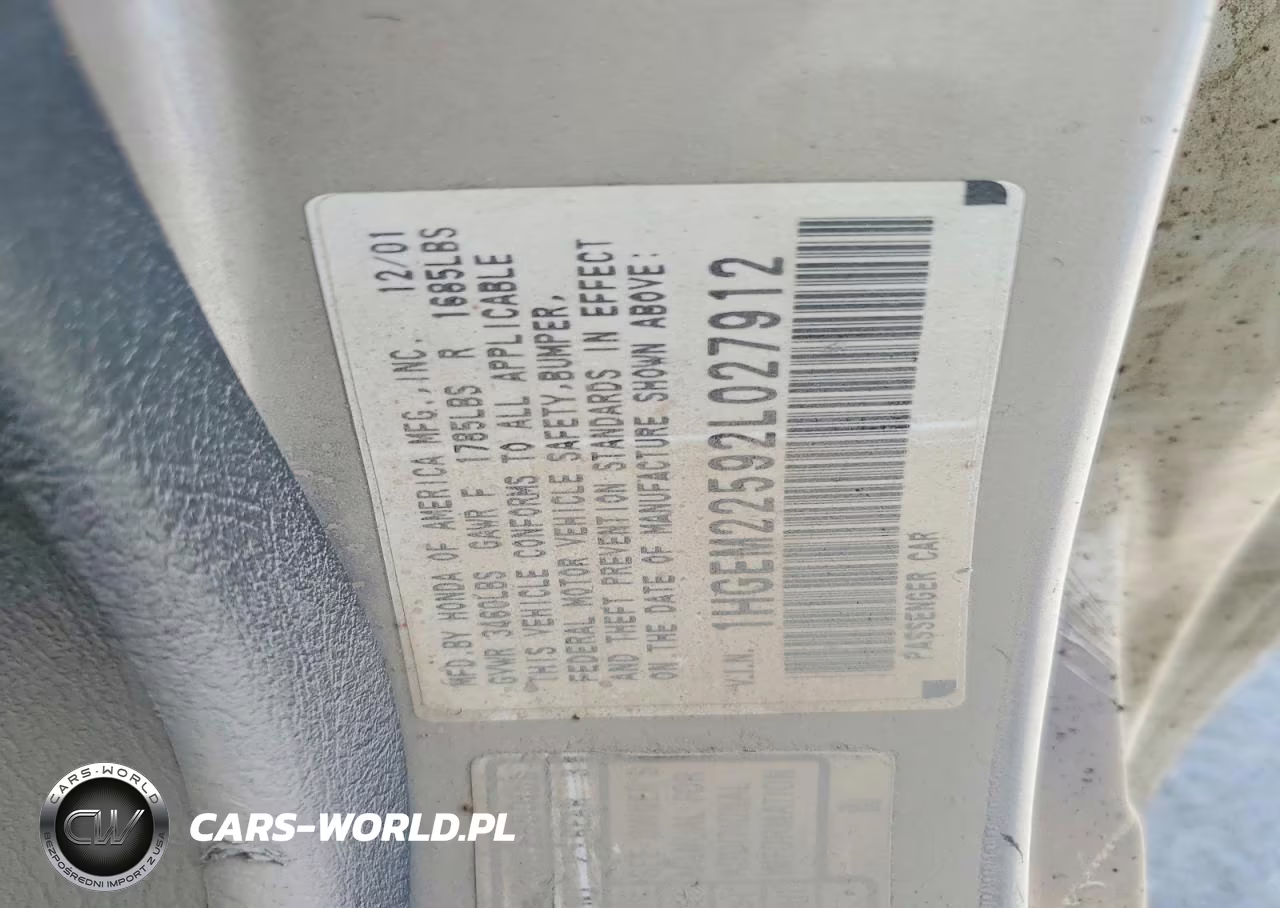 2002 Honda Civic Lx VIN:1HGEM22592L027912 - 12