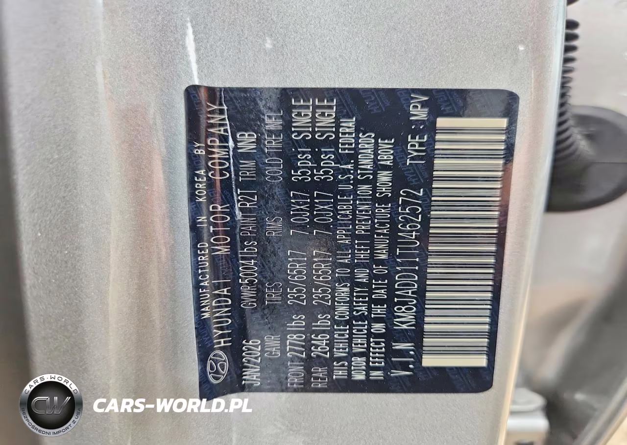 2026 Hyundai Tucson Blue Se VIN:KM8JADD11TU462572 - 13