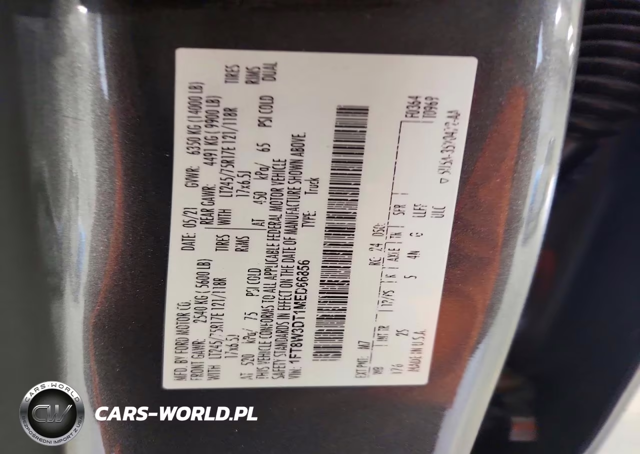 2021 Ford F350 Super Duty VIN:1FT8W3DT1MED66856 - 12