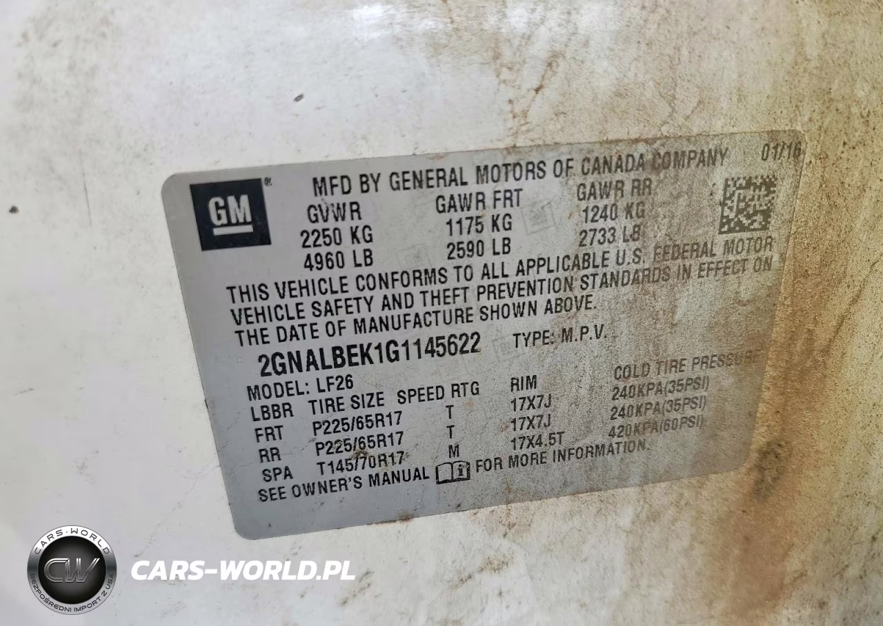 2016 Chevrolet Equinox Ls VIN:2GNALBEK1G1145622 - 13