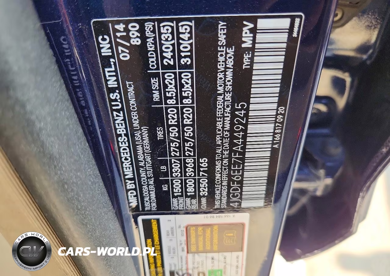2015 Mercedes-Benz Gl 450 4Matic VIN:4JGDF6EE7FA449245 - 13