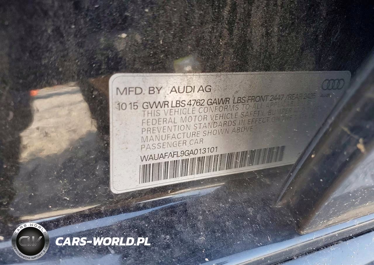 2016 Audi A4 Premium S-Line VIN:WAUAFAFL9GA013101 - 12