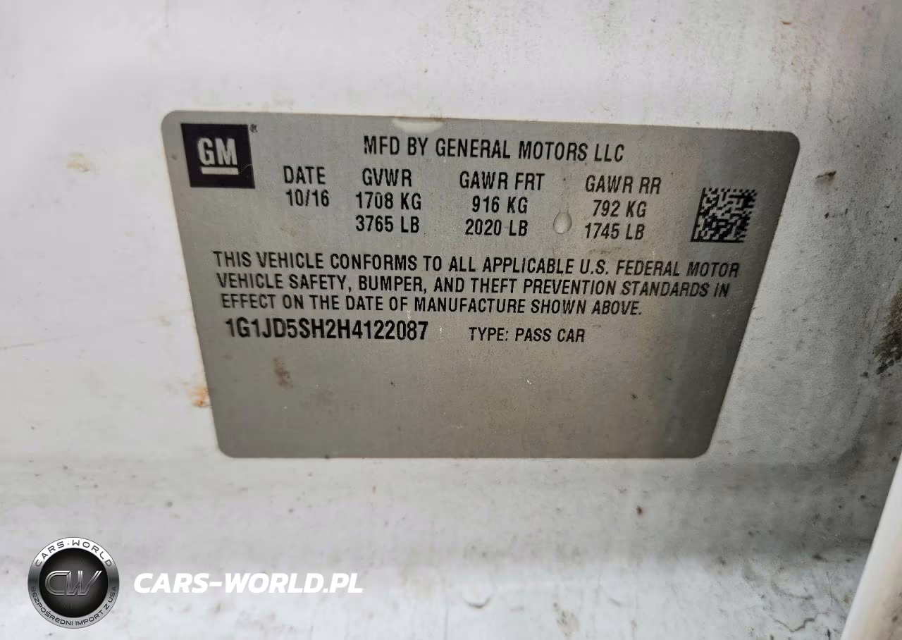 2017 Chevrolet Sonic Lt VIN:1G1JD5SH2H4122087 - 12