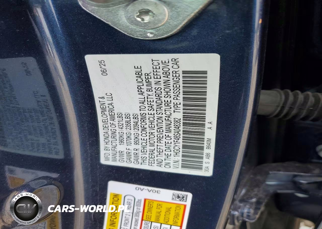 2025 Honda Accord Se VIN:1HGCY1F48SA048382 - 12