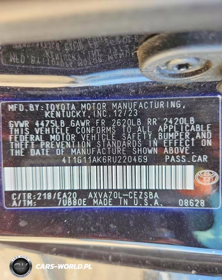 2024 Toyota Camry Se VIN:4T1G11AK6RU220469 - 12