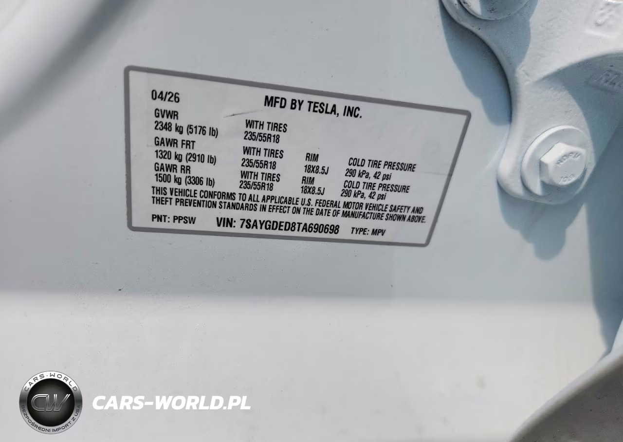 2026 Tesla Model Y VIN:7SAYGDED8TA690698 - 13