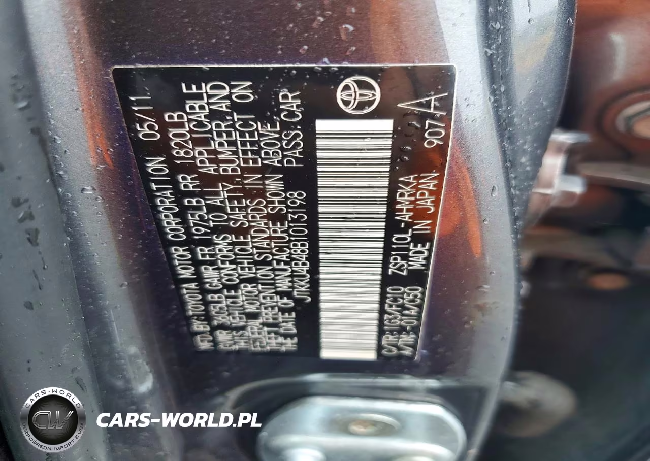 2011 Scion Xd Base VIN:JTKKU4B48B1013198 - 12